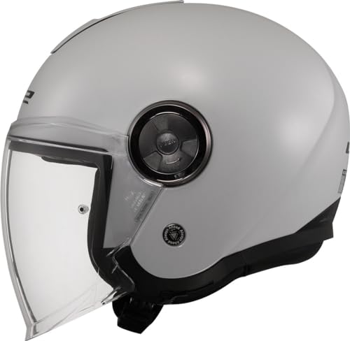 Casque Moto Jet LS2 Classy Solid Pearl Grey léger et compact pour éviter la chaleur