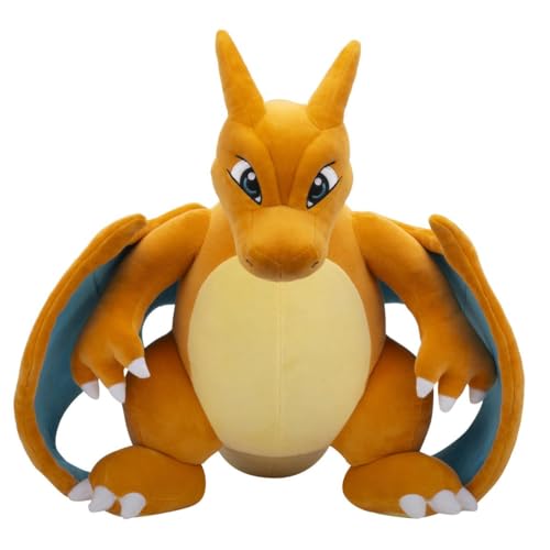 Pokémon Peluche géante Dracaufeu de 61 cm – Évolution de la Charmander – Licence Officielle Pokémon – Jouet en Peluche géant Doux de qualité...