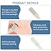 Andibro 4Pcs 2-in-1 Nasal Hair Cutter, Double Sided Nose Hair Knife 360° Rotating Nose Hair Trimmer Manual Nostril Hair Remover Tool for Women Men