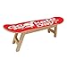 Skateboard Red Diseño Go Skateboarding Day Taburete Asiento Original de Madera Monopatin. Impresión Digital HD.