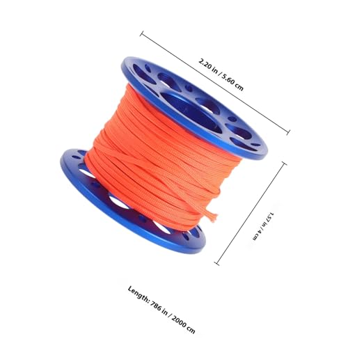 Carrete de buceo de aluminio TOYANDONA con línea para exploración de mar 2