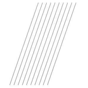 VictorsHome 1mm x 300mm 304 Stainless Steel Round Rod, Metal Solid Shaft Lathe Bar Stock for Model Car DIY Crafts 10pcs