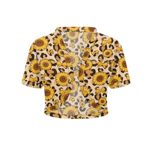 Image of Womens Short Sleeve Cardigans Lightweight Summer Cardigan Trendy Bolero Shrug Cute Floral Cardigan Sheer Bolero