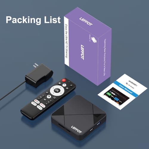 LEFFOT RK3518 4K Android 14 TV Box (2GB/16GB, WiFi 6, Voice Remote) — view 8