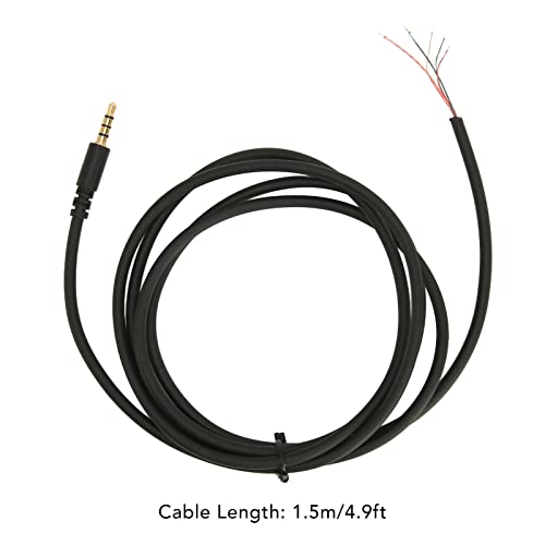 Replacement Headphone Upgrade Cable for Core Silver Headphones Headset Repair Cable Cable, Replacement Cable Detachable Earphone Cable - Image 3