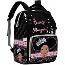 Artsadd Personalized Baby Bag - Large Capacity Diaper Bags with Princess Crown Design, Custom Name Backpack for Daughter or Granddaughter