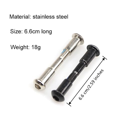 JLEivvi 2 PCS Fixed Bolt Screw Scooter Accessories Steel Folding Fixed Screw Folding Place Fixed Bolt Replacement Repair Parts for M365 Electric Scooters - Image 3
