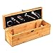 Produktbild Monsterzeug Wein Sommelier Geschenkbox Holz, Weinzubehör 5-teilig Geschenkset, Weinset Geschenkverpackung, Weinbox Holzkiste, Weingeschenkkiste