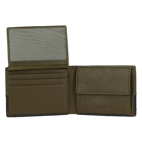 Pepe Jeans Unisex. 7833133 Carteira De Couro Dual Khaki Verde (Osfa), Casual, Pele - 3