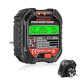 diymore Steckdosentester mit RCD-Prüfung und LCD-Voltage-Display...