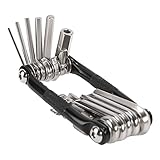 ★【Pequeño y ligero】Este herramientas bicicleta es lo suficientemente pequeño como para caber en un bolsillo o bolso. Pesa solo 185 gramos y es ultraligero y portátil. Se puede usar por separado cuando se usa, y las piezas se pueden almacenar juntas después de su uso, lo que ahorra espacio y brinda comodidad para su conducción al aire libre.