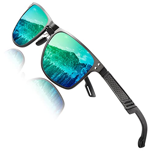 Image of ANYLUV Polarized Sunglasses for Men Rectangular Classic Al-Mg Metal Frame Sun Glasses Mens Sunglasses with UV Protection