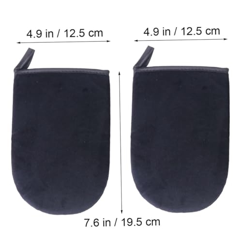 DOITOOL 2 Peças Mini Luva Bronzeadora Facial Loção Para Rosto Luvas Esfoliantes Luva Facial Para Loç