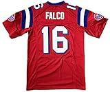 16 Shane Falco The Replacements Movie Stitched Football Jersey (Red, Small)