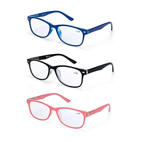LANLANG Paquete de 3 gafas de lectura con bloqueo de luz azul Cover