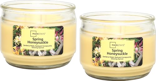 Mainstays 11.5oz Scented Candle 2-Pack (Spring Honeysuckle)