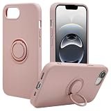 ラスタバナナ ケース カバー iPhone16 e 専用 リング付き ソフトケース TPU 衝撃吸収 スモーキーピンク 8680IP5ETPRSPK