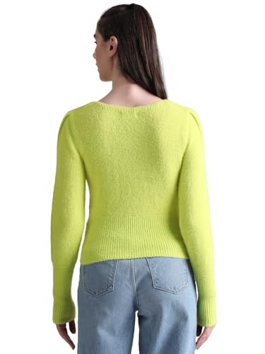 Image of Only Women's Nylon Blend Round Neck Sweater