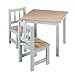 Produktbild roba Kindersitzgruppe 'Woody' - 2 Kinderstühle & 1 Tisch - Sitzgarnitur/Sitzmöbel für Kinder in Holzdekor & Taupe