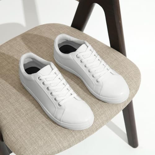 Image of Jousen Mens Sneakers White Mens Casual Shoes Soft Breathable Fashion Sneakers for Mens