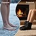 LUMINFLY Down Booties Socks, High-Top Sleeping Socks, 2.1 Oz Lightweight Camping Foot Warmer, Windproof Polyester, Wear-Resistant, Includes Drawstring Bag, for Outdoor, Home, Travel