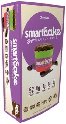 smartcake Smart Baking Company , Sugar Free, Gluten Free, Low Carb, Keto Dessert (Chocolate, 8 CT)