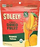 SOLELY Organic Dried Mango Halves, Large 2 Pack – Real Fresh Fruit, Portable On-the-Go Snack, Vegan...