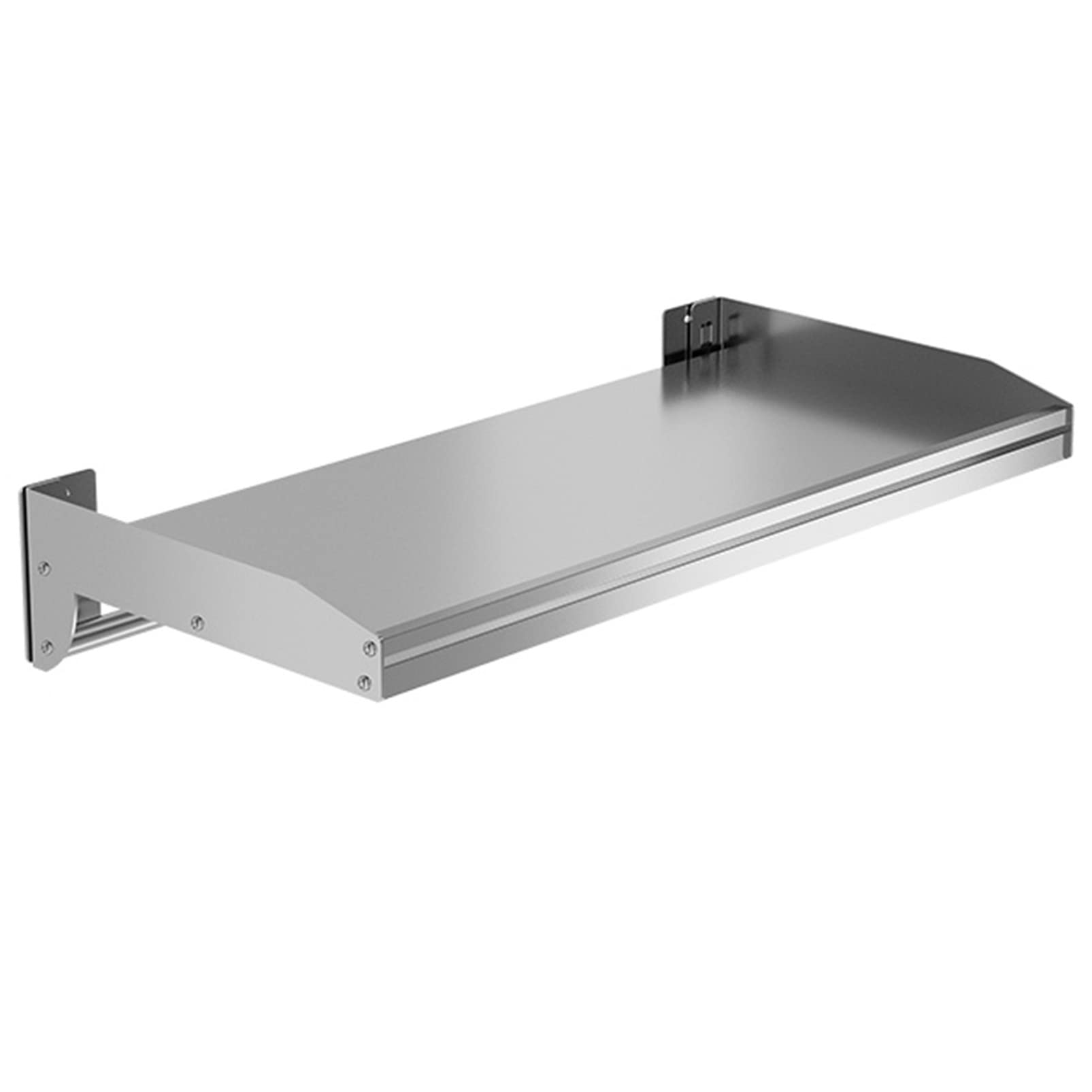 Stainless Steel Metal Shelving Microwave Oven Shelf Wall Mount Multifunctional Shelving Stand Holder Kitchen Spice Rack Bracket Bathroom