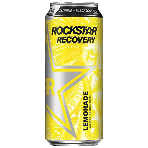 Rockstar Recovery Energy + Hydration Non Carbonated Energy Drinks 2021 Edition (Lemonade, 12 Cans) #TOP17