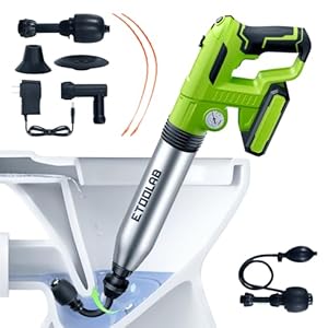 Electric Toilet Plunger Heavy Duty，Drain Clog Remover Tools,High Pressure Air Toilet Plungers Heavy Duty Plunger for Toilet,Bathroom,Floor Drain,Sewer