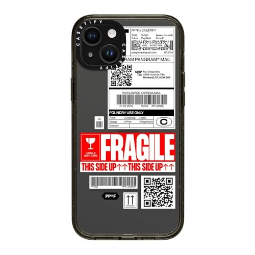 Coque iPhone 15 Plus CASETiFY Impact noir transparent premium protection anti-choc - 5
