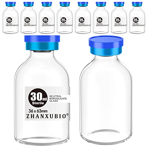 ZHANXUBIO Sterile Probenflakons, 30 ml, 10 Stück
