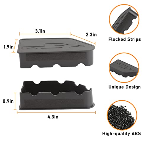 New Bed Rail Stake Pocket Covers For 2019-2023 Chevy Silverado 1500, 2019-2023 Gmc Sierra 1500, 2020-2023 Silverado 2500Hd 3500Hd And 2020-2023 Sierra 2500Hd 3500Hd, Rear Truck Plugs 2Pcs #TOP6