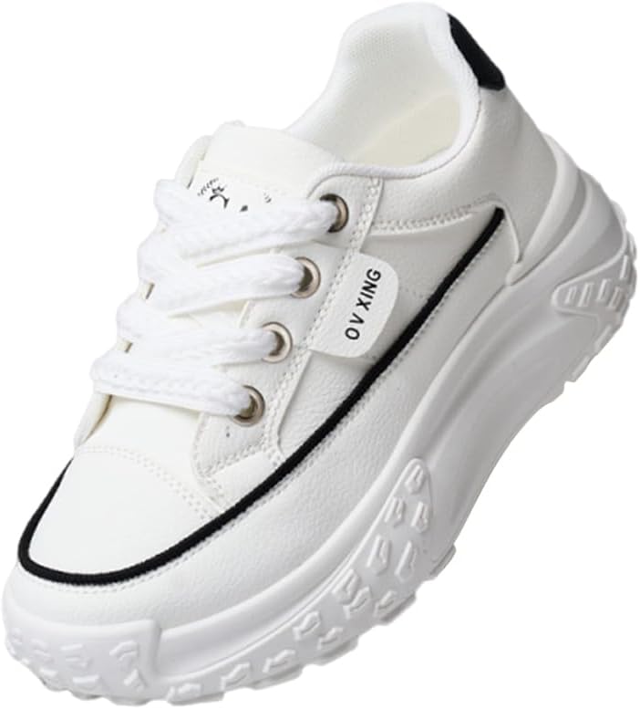 ELFOR Women's Sports Shoes, Fashionable Lace Up Casual Shoes, Essential for Travel and Daily Life