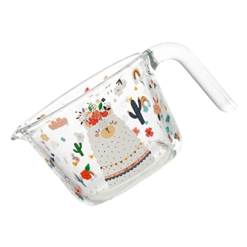 VINTORKY Tasse À Mesurer En Verre Épais Tasse À Mesurer Pour Liquide De Cuisine Balance Précise Pour La Cuisson Pour La Mesure De La Farine Et De Lhuile