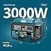Könner & Söhnen KS 3000 Stromerzeuger,7 PS 4-Takt Benzinmotor, strom generator 3000 Watt,16A,230V Generator, Garage oder Camping Blau3
