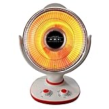 A.M.C. Stufa Da Banco a Carbonio, Ventilatore Aria Calda, Oscillante 90°, Riscaldamento R...