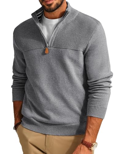 Pull col montant de qualité premium coupe ajustée pour homme