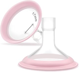 Maymom 17mm MyFit Breast Shields Pano Series - Medela Compatible Flanges for Freestyle, Pump in Style, Harmony - 2 Pack, Perfect 15-16mm Nipple Fit