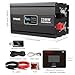 YITRANIC 2500W Pure Sine Wave Inverter - 12V DC to 120V AC Power Inverter,164ft Wireless Remote & QC3.0 USB/Type-C Fast Charging, Idear for 2000 Watt Appliances‌, RV, Home Emergency, Off-Grid Solar
