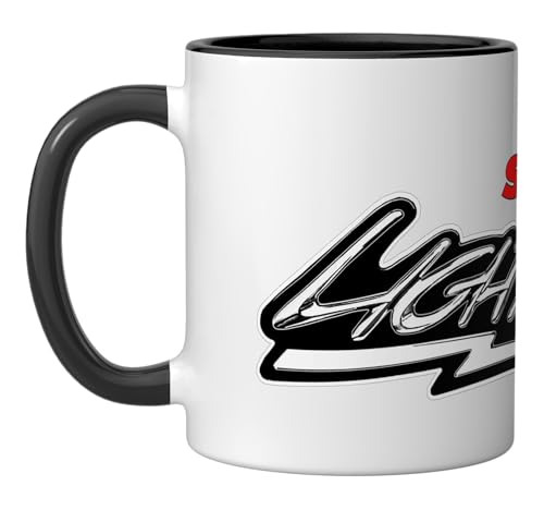 SVT Lightning Logo Ceramic Mug, Black/White