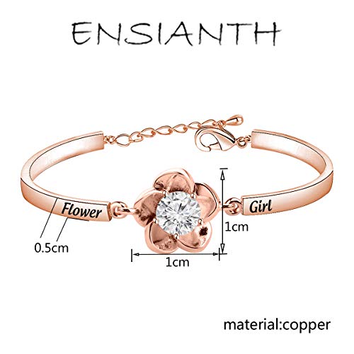 ENSIANTH Flower Girl Bracelet Flower Girl Proposal Gift Wedding Party Gift2