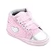 Fossen Recién Nacido Zapatos Primeros Pasos Bebe Niña Forma de corazón Antideslizante Suela Blanda Zapatos (0-6 Meses, Rosa)