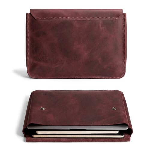 Image of Hide & Drink, Vintage Folder Document Holder, File Case, A5 Binder, Envelope Portfolio, Full Grain Leather, Handmade, Sangria