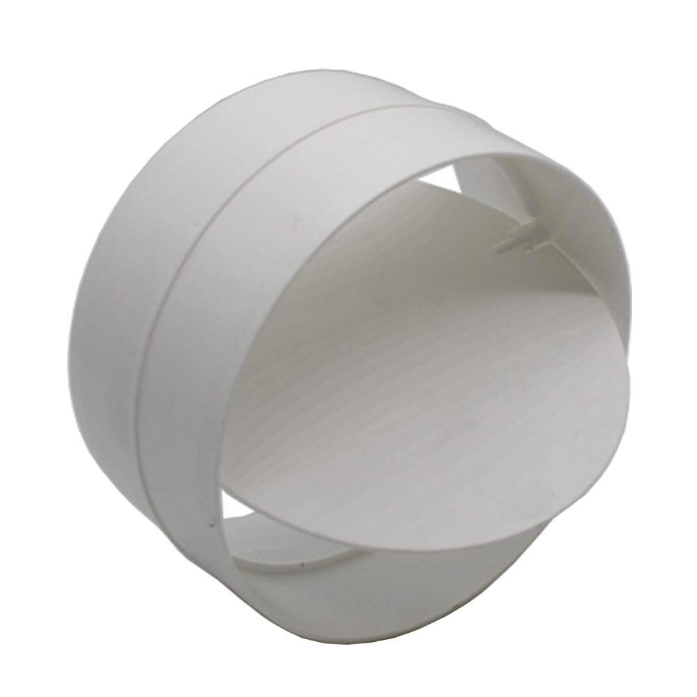 Kair Connector With Backdraught Shutter 125mm5 Inch Non-Return Damper Flap To Connect Duct Pipe Or Flexible Ducting Hose from B&Q