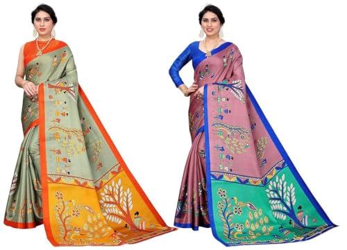 Sari en soie artistique vetement traditionnel femme avec tissu chemisier diy