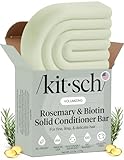 Kitsch Rosemary & Biotin Volumizing Hair Conditioner Bar 77g for Hair Growth & Thickening – Hydrating & Cleansing Hair Conditioner for Women & Men - Paraben, Silicone & Sulfate Free