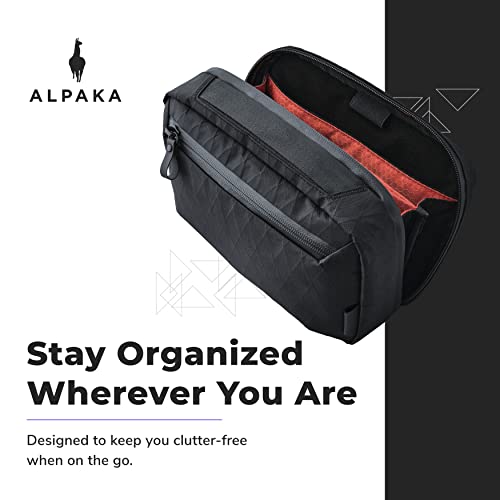 ALPAKA Elements Tech Case Max Black & Magnetic Stabilizer Strap - Accessory for Crossbody Bag - Quick Release2