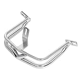 SHMTOOL Chrome Metal Rear Fender Rail Trim Bumper V-Design Guard for Harley Road King Road Street Electra...
