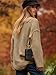 ANRABESS Women's Oversized Casual Loose Slouchy Scoop V Neck Batwing Long Sleeve Knit 2025 Fall Pullover Sweaters Brown Small